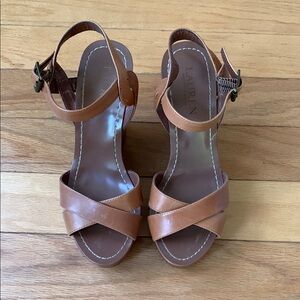 Lauren Ralph Lauren Brown Leather Sandals
